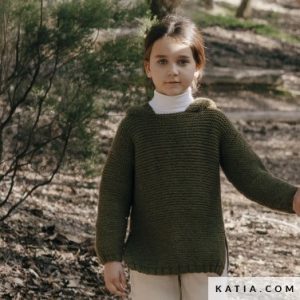 pattern knit crochet kids sweater autumn winter katia 6232 7 p