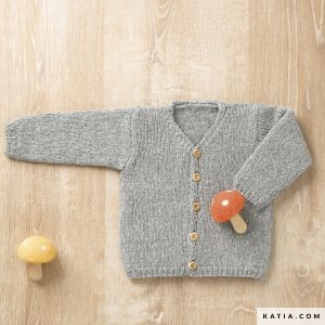 pattern knit crochet baby jacket autumn winter katia 6090 41 g