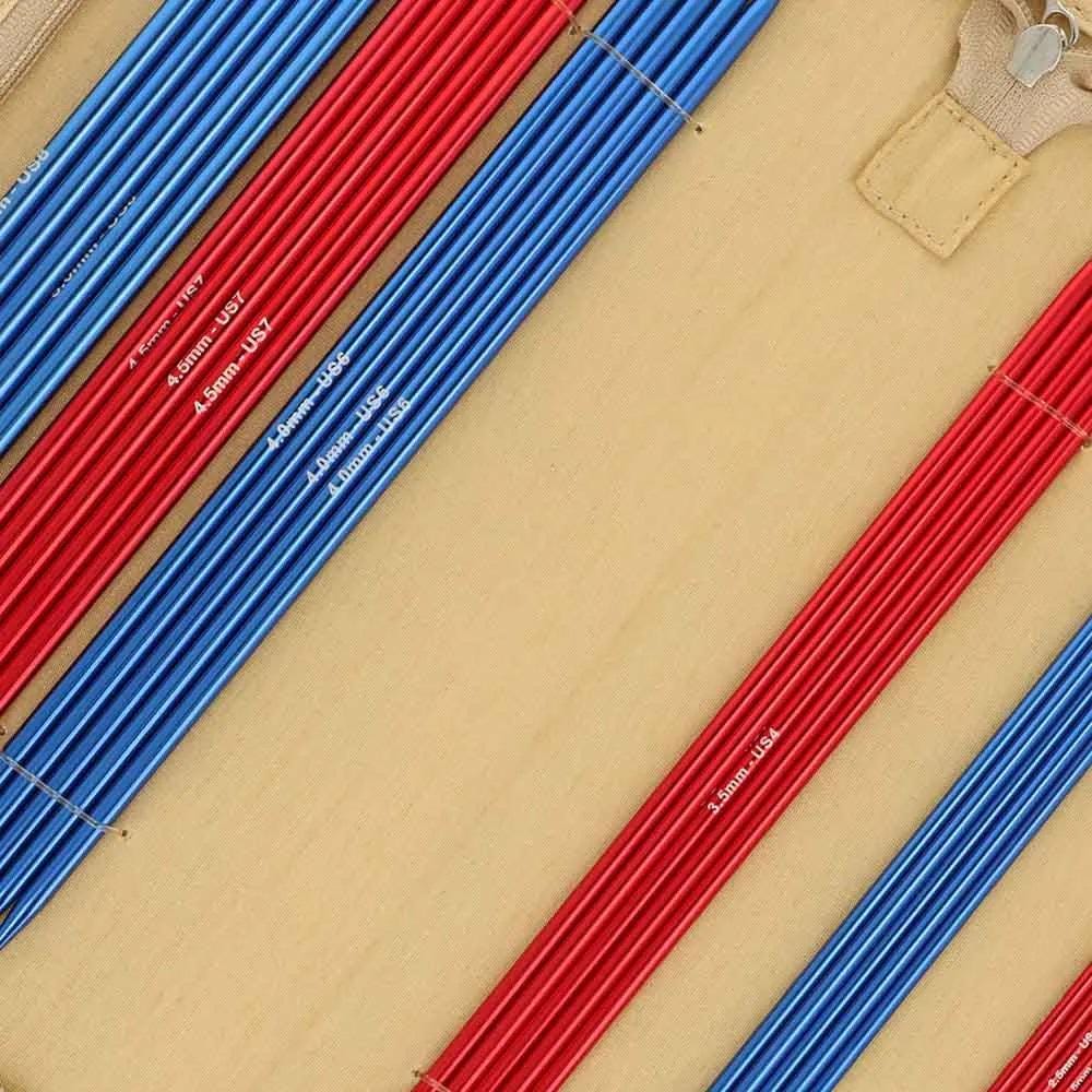 Virbalų rinkinys kojinėms KnitPro Red Wave (20 cm)