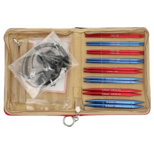 Prisukamų virbalų rinkinys KnitPro Red Wave (13 cm)