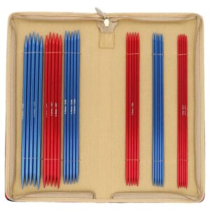 Virbalų rinkinys kojinėms KnitPro Red Wave (20 cm)