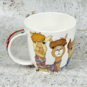 Emma Ball Happy Alpacas fine bone china mug